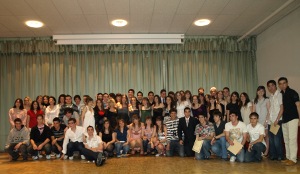 Foto de grupo de la despedida de curso 2008-2009